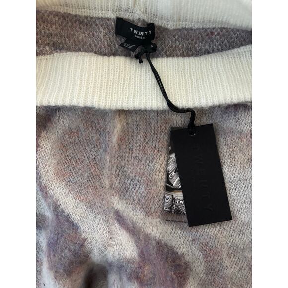 Twenty Montréal Wide Leg Sweater Pants Marble Swirl Mohair Flare 70’s Small NWT - Picture 4 of 5